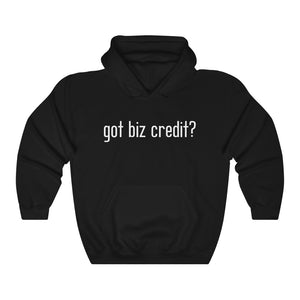 GOT BIZ CREDIT? BLACK HOODIE